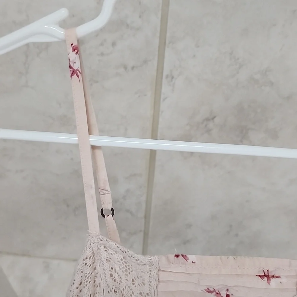 🌹 ABERCROMBIE & FITCH Lace-Pieced Cotton Maxi Dress 🌹